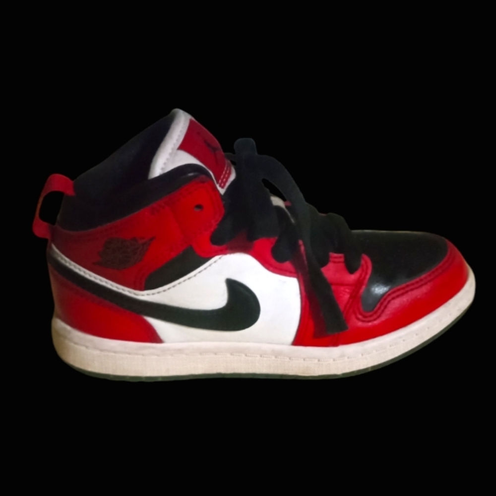 Nike Air Jordan Retro 1 Mid PS "Chicago Black Toe" 12C
